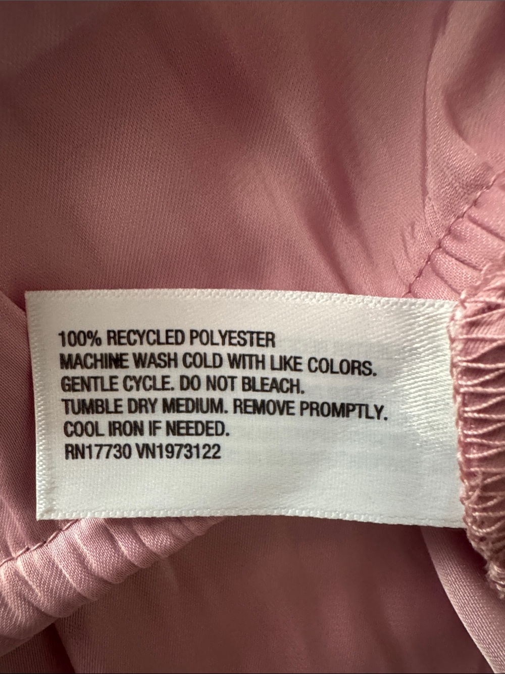 a new day Rose Pink Ruffle Satin Blouse - Picture 6 of 7